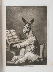 Placa de Los Caprichos [Hasta su abuelo], 1797-1798 de Francisco de Goya